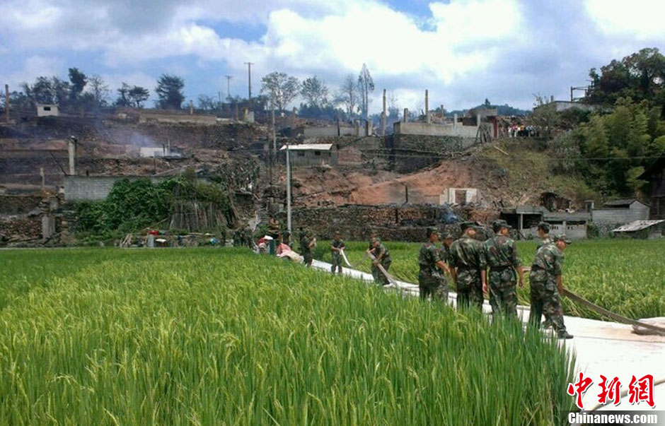 圖為火災現(xiàn)場。沫浠 攝 圖片來源：CFP視覺中國