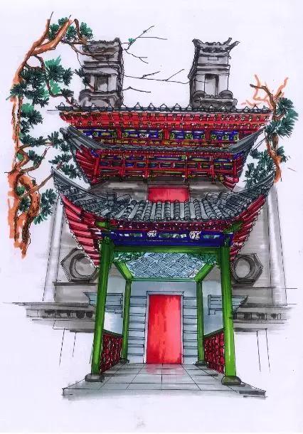 明艷的紅、生機(jī)的綠、深沉的藍(lán)、古樸的灰，足見(jiàn)博雅樓的獨(dú)特韻味。