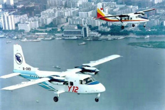 資料圖：中國運-12空中飛行。