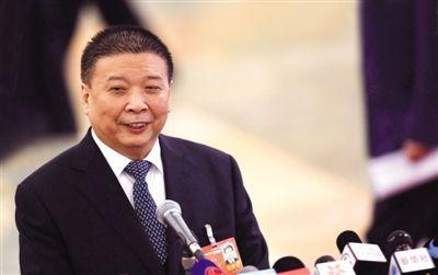 國(guó)土資源部部長(zhǎng)姜大明。新華社記者