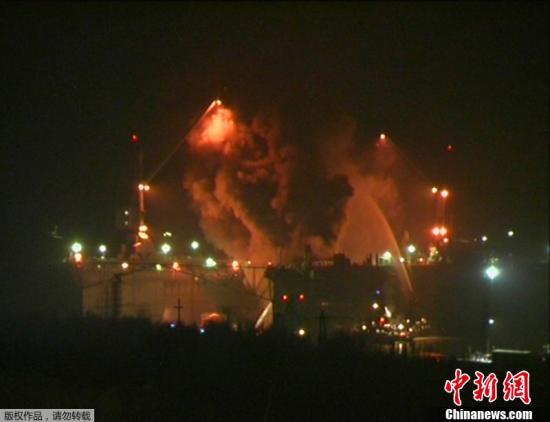 資料圖：2011年12月29日晚間，俄羅斯摩爾曼斯克州一艘名為“葉卡捷琳堡”號的核潛艇起火。