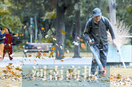 秋風(fēng)吹過(guò)，落葉滿地