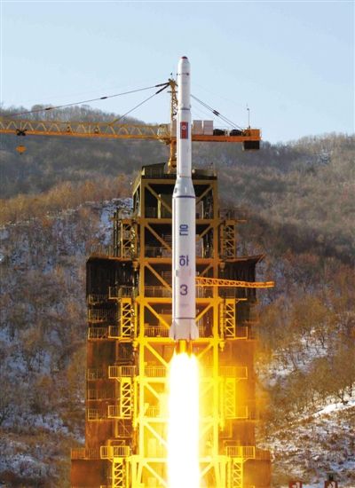 去年12月12日，朝鮮發(fā)射衛(wèi)星。