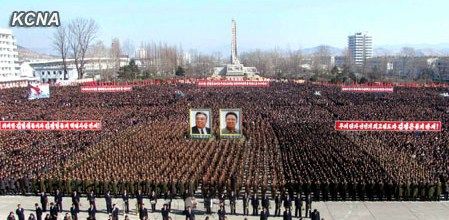 朝鮮民眾稱，朝鮮軍民“將在任意時期、對任意對象隨意實施無止境的正義打擊，一定實現(xiàn)民族的夙愿祖國統(tǒng)一大業(yè)”。