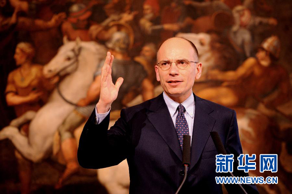  2月13日，意大利政府總理恩里科·萊塔宣布辭職。