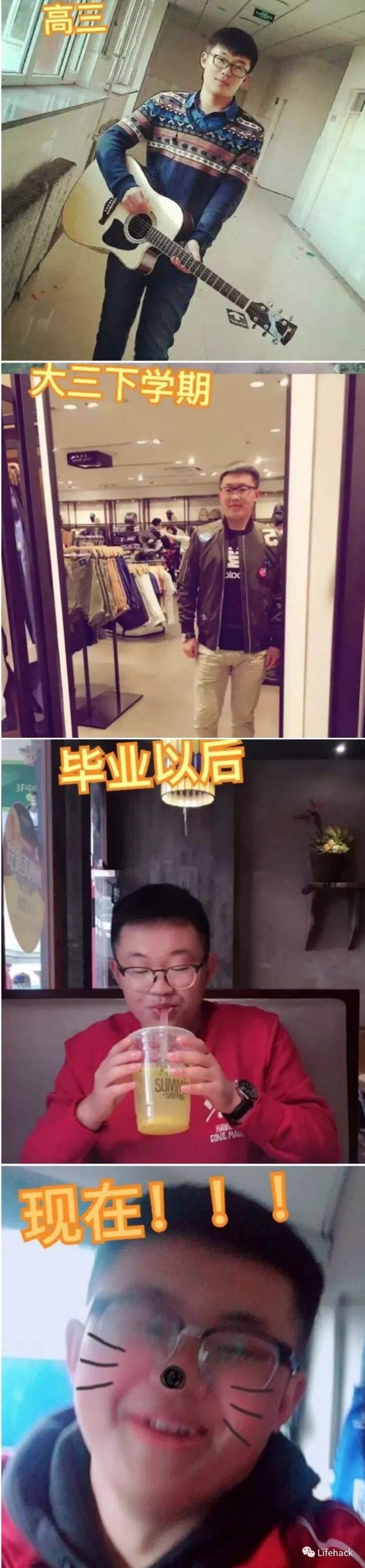 長(zhǎng)胖20斤，臉型怎么變？這些例子看完扎心了！