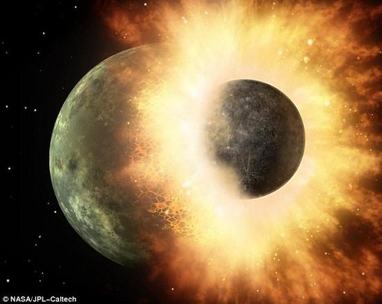 資料圖片：科學家說，45億年前跟忒伊亞行星的一場相撞，把水資源帶到了地球。